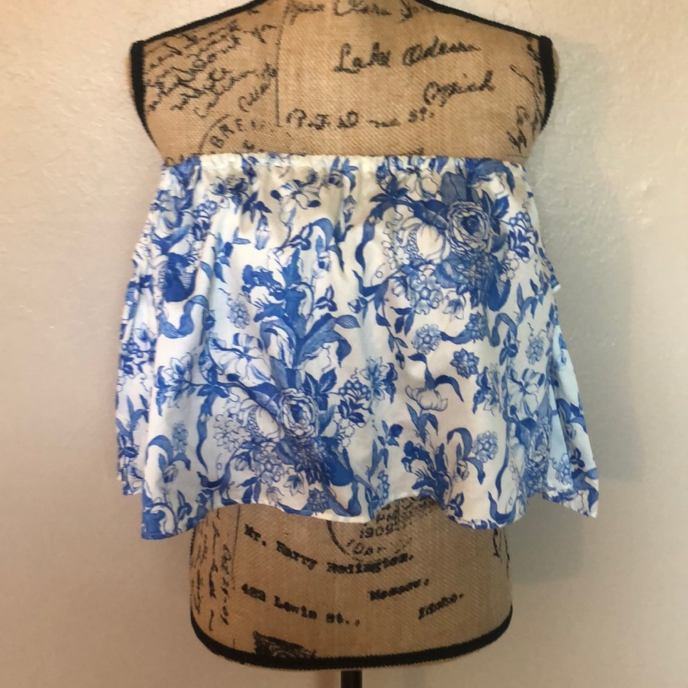 ZARA Cropped Off The Shoulder Top